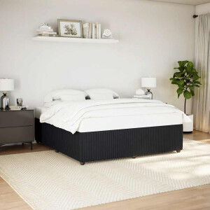 vidaXL Bedframe zonder matras 180x200 cm fluweel zwart