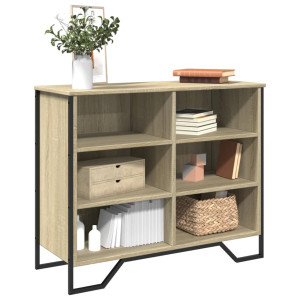 vidaXL Dressoir 91x35,5x74,5 cm bewerkt hout sonoma eikenkleurig