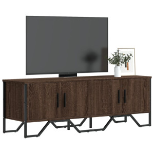 vidaXL Tv-meubel 122x34x41 cm bewerkt hout bruin eikenkleurig