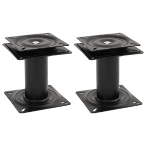 vidaXL Bootstoelpoten 2 st met 360° draaiplateau staal