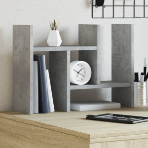 vidaXL Bureau organiser 34,5x15,5x35,5 cm bewerkt hout betongrijs