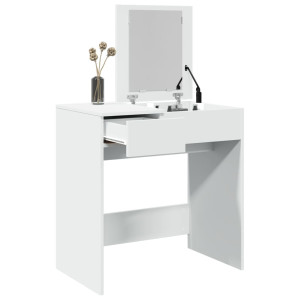 vidaXL Kaptafel met spiegel 73x46,5x120 cm wit