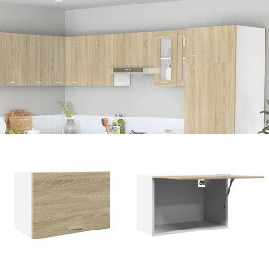 vidaXL Bovenkast Lyon 60x31x40 cm bewerkt hout sonoma eikenkleurig