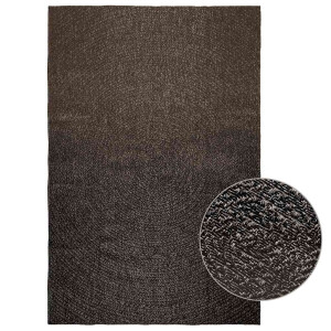 vidaXL Vloerkleed ZIZUR binnen en buiten 160x230cm jute look antraciet