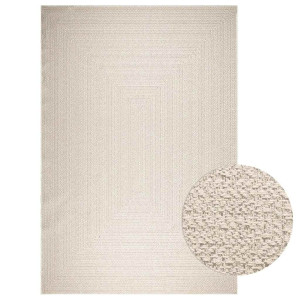 vidaXL Vloerkleed ZIZUR room binnen en buiten 240x340 cm jute look