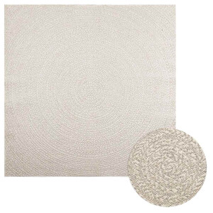 vidaXL Vloerkleed ZIZUR room binnen en buiten 200x200 cm jute look