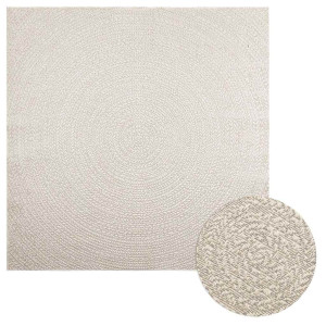 vidaXL Vloerkleed ZIZUR room binnen en buiten 200x200 cm jute look