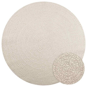 vidaXL Vloerkleed ZIZUR room binnen en buiten Ø 200 cm jute look
