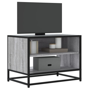 vidaXL Tv-meubel 61x40x46 cm bewerkt hout metaal grijs sonoma eiken