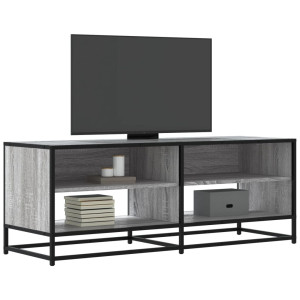 vidaXL Tv-meubel 120,5x40x46 cm bewerkt hout metaal grijs sonoma eiken