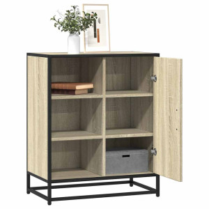 vidaXL Dressoir 62x35x76 cm bewerkt hout sonoma eikenkleurig