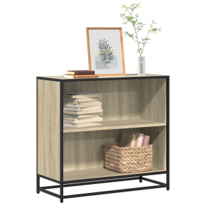 vidaXL Boekenkast 80,5x35x76 cm bewerkt hout sonoma eikenkleurig