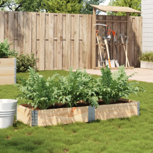 vidaXL Plantenbak 150x50 cm massief grenenhout