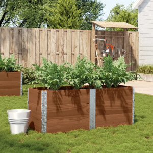 vidaXL Plantenbak 150x50 cm massief grenenhout bruin