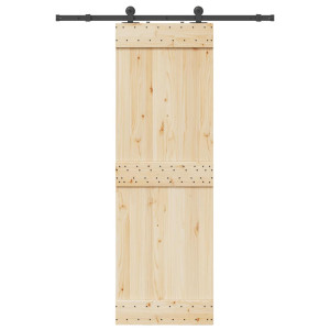 vidaXL Doos met onderdelen voor schuifdeur 152,5 cm staal zwart