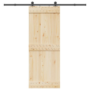 vidaXL Doos met onderdelen voor schuifdeur 213,5 cm staal zwart