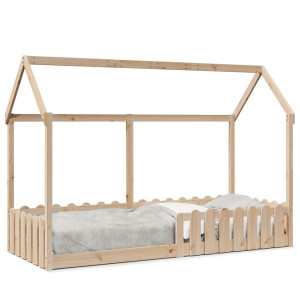vidaXL Bedhuis massief grenenhout 80x200 cm