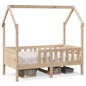 vidaXL Bedhuis massief grenenhout 80x160 cm