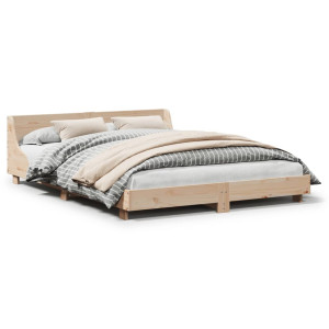 vidaXL Bedframe zonder matras massief grenenhout 120x200 cm