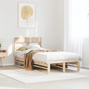 vidaXL Bedframe zonder matras massief grenenhout 90x190 cm
