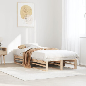 vidaXL Bedframe zonder matras massief grenenhout 90x200 cm