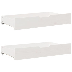 vidaXL Bedlades 2 st 95x55x17 cm massief grenenhout