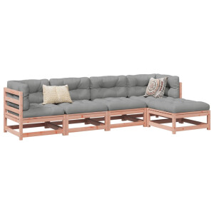 vidaXL 5-delige Loungeset massief douglas vurenhout