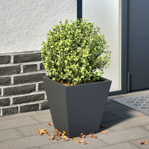 vidaXL Plantenbak 30x30x30 cm staal antracietkleurig