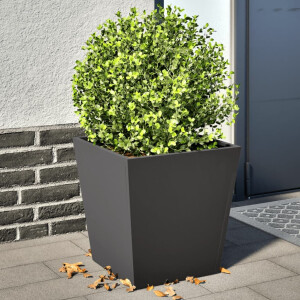 vidaXL Plantenbakken 2 st 40x40x40 cm staal zwart