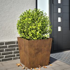 vidaXL Plantenbak 50x50x50 cm weervast staal