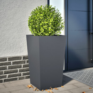 vidaXL Plantenbak 45x45x75 cm staal antracietkleurig