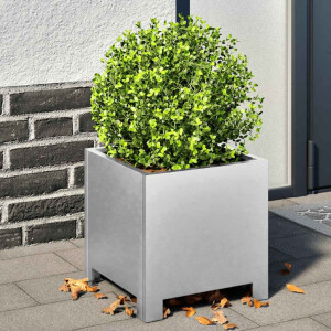 vidaXL Plantenbakken 2 st 30x30x30 cm gegalvaniseerd staal