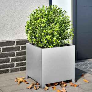 vidaXL Plantenbakken 2 st 40x40x40 cm gegalvaniseerd staal
