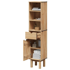 vidaXL Badkamerkast OTTA 35x30x159 cm massief grenenhout