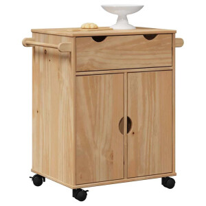 vidaXL Keukentrolley OTTA 59x45x80 cm massief grenenhout