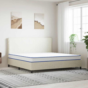 vidaXL Traagschuimmatras 200x200x17 cm Zacht wit