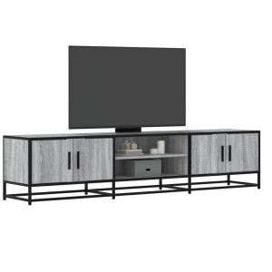 vidaXL Tv-meubel 180x35x41 cm bewerkt hout grijs sonoma eikenkleurig