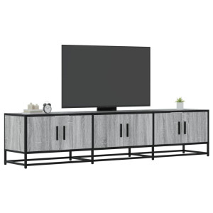 vidaXL Tv-meubel 180x35x41 cm bewerkt hout grijs sonoma eikenkleurig