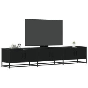 vidaXL Tv-meubel 210x35x41 cm bewerkt hout zwart