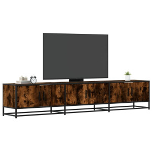 vidaXL Tv-meubel 210x35x41 cm bewerkt hout gerookt eikenkleurig
