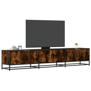 vidaXL Tv-meubel 210x35x41 cm bewerkt hout gerookt eikenkleurig