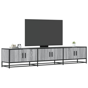 vidaXL Tv-meubel 210x35x41 cm bewerkt hout grijs sonoma eikenkleurig