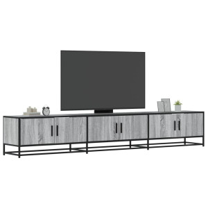 vidaXL Tv-meubel 240x35x41 cm bewerkt hout grijs sonoma eikenkleurig