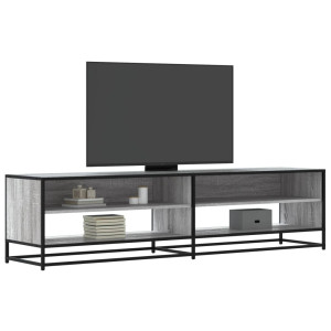 vidaXL Tv-meubel 180,5x40x46 cm bewerkt hout grijs sonoma eikenkleurig