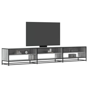 vidaXL Tv-meubel 270x40x46 cm bewerkt hout grijs sonoma eikenkleurig