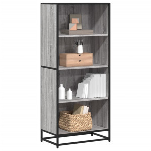 vidaXL Boekenkast 60x35x139 cm bewerkt hout grijs sonoma eikenkleurig