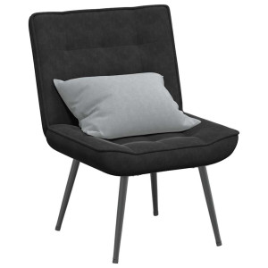 vidaXL Relaxstoel 64x74x84 cm fluweel zwart