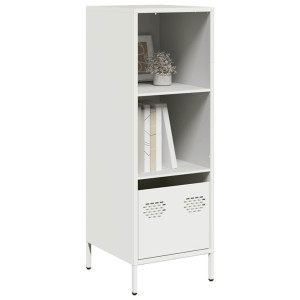 vidaXL Hoge kast 35x39x103,5 cm staal wit