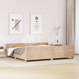vidaXL Bedframe zonder matras massief grenenhout 200x200 cm