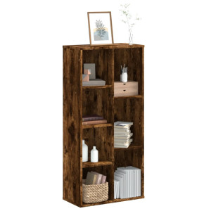 vidaXL Boekenkast 50x25x105 cm bewerkt hout gerookt eikenkleurig